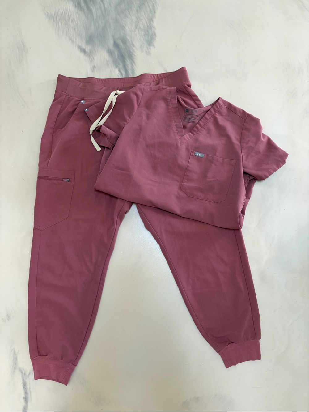 Figs Mauve Scrub Set (M/L)